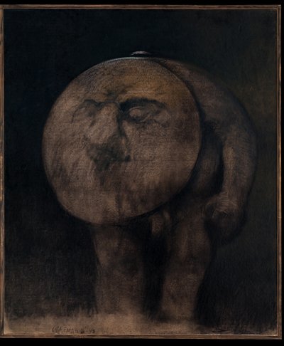 Monos (óleo sobre cartón) de Carlo Cremaschi
