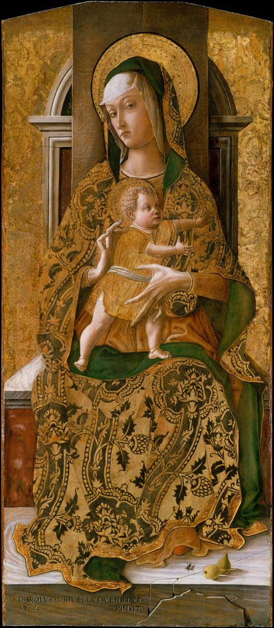 Madonna y Niño Entonizados de Carlo Crivelli