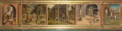 Predela de La Madonna della Rondine, después de 1490 de Carlo Crivelli