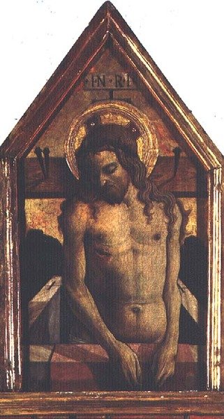 Cristo resucitado (detalle) de Carlo Crivelli