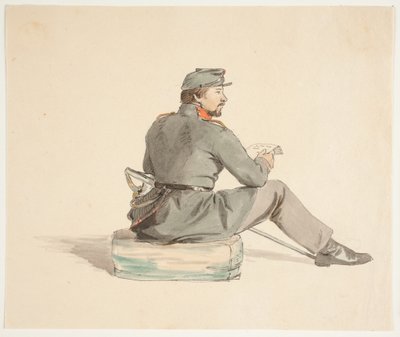 Soldado leyendo de Carlo Dalgas