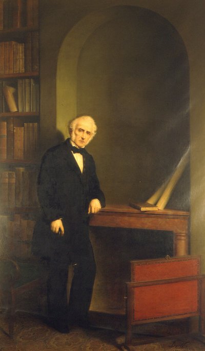 Retrato de Alessandro Manzoni. Pintura de De Notaris. Casa Manzoni, Milán de Carlo De Notaris