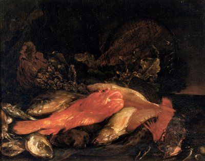 Pescado y ostras de Carlo Dolci