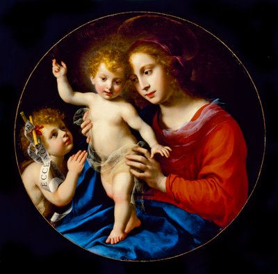 Madonna y Niño con San Juan Bautista de Carlo Dolci