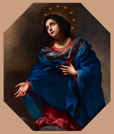 Madonna en gloria de Carlo Dolci