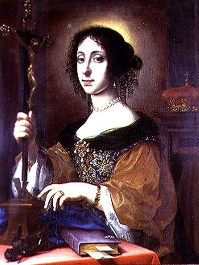 Retrato de Claudia Felicita, esposa de Leopoldo I de Austria de Carlo Dolci