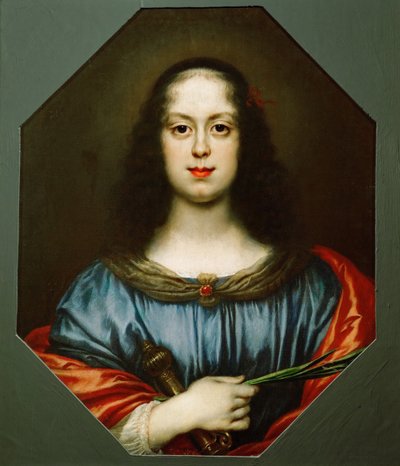 Retrato de Vittoria della Rovere 1622-1694 como Santa Catalina, 1640s de Carlo Dolci