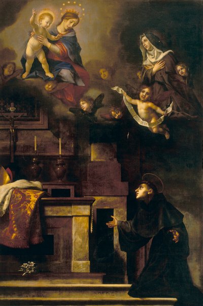 San Luis de Tolosa y la Virgen de Carlo Dolci