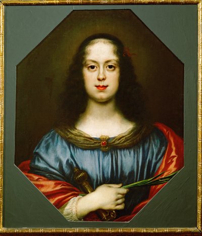 Vittoria della Rovere, hija de Federigo Ubaldo de Urbino, esposa del gran duque Fernando II de Toscana, como Santa Catalina (óleo sobre lienzo) de Carlo Dolci