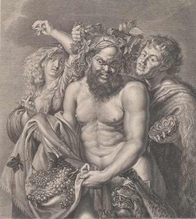 Baco acompañado por una bacante y un fauno, 1768 de Carlo Faucci