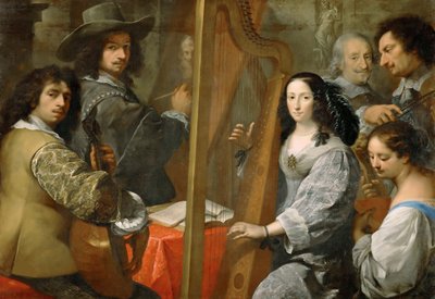 Autorretrato con Familia, c. 1650 de Carlo Francesco Nuvolone