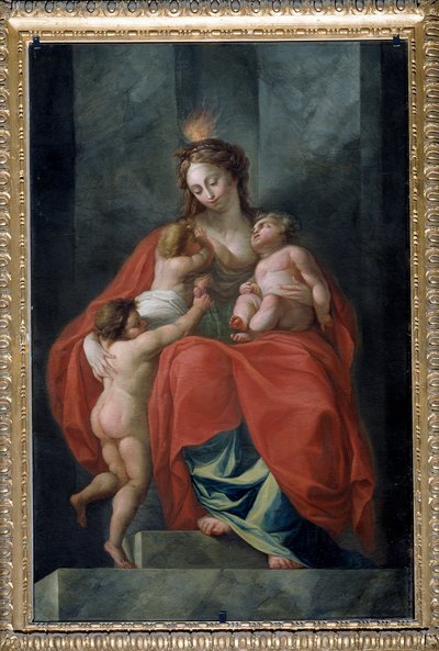 Alegoría de los trece valores de la república: la caridad (Pintura, después de 1783) de Carlo Giuseppe Ratti