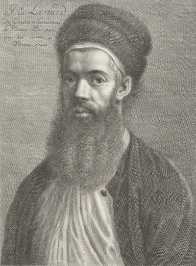 Autorretrato con atuendo turco, siglo XVIII de Carlo Gregori