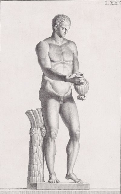 Estatua de un atleta masculino, 1734 de Carlo Gregori