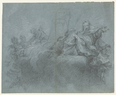 Virgen con ángeles en las nubes de Carlo Innocenzo Carlone (possibly)