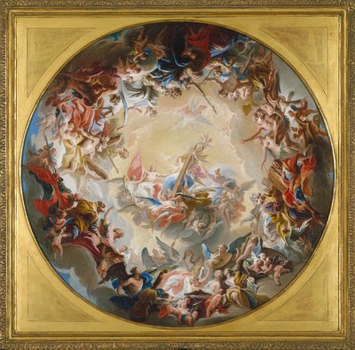 Glorificación de la Cruz (óleo sobre lienzo) de Carlo Innocenzo Carlone