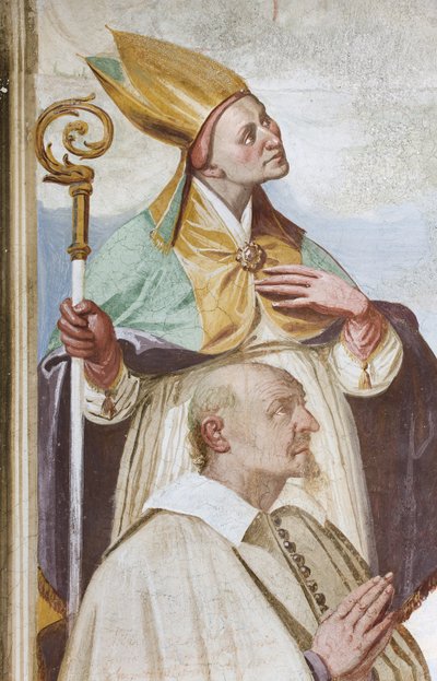 Coronación de la Virgen (fresco) (detalle) de Carlo Innocenzo Carloni
