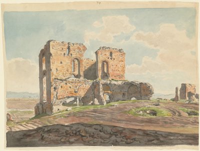 La gran villa de los Quintilii en la Vía Apia de Carlo Labruzzi