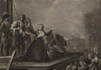 Madame Élisabeth de Francia, hermana del rey, antes de la guillotina el 10 de mayo de 1794, c. 1795 de Carlo Lasinio