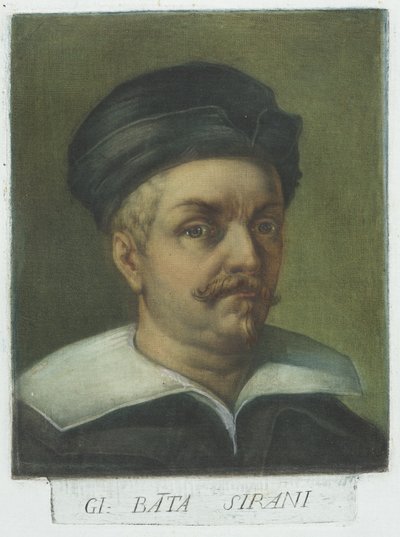 Retrato de Giovanni Battista Sirani de Carlo Lasinio