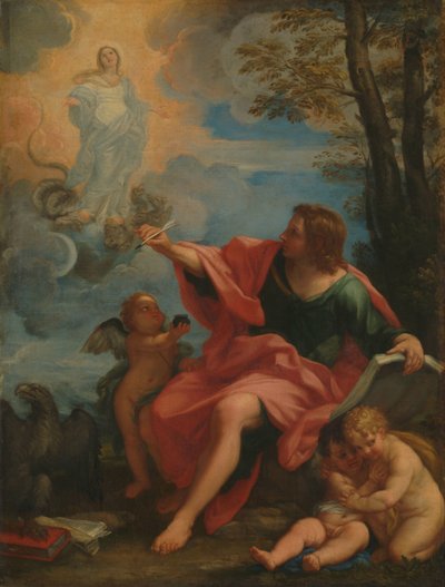 San Juan Evangelista en Patmos de Carlo Maratta (circle of)
