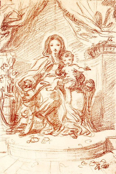 Estudio de la Madonna de Carlo Maratta or Maratti