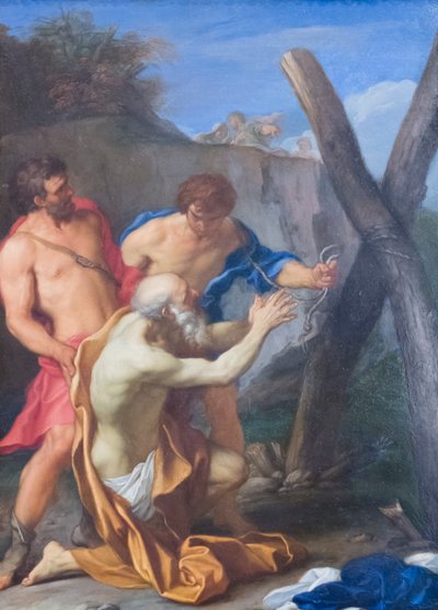 Martirio de San Andrés, siglo XVII (óleo sobre cobre) de Carlo Maratta or Maratti