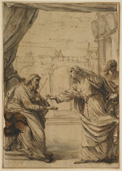 La Familia Rospigliosi Rindiendo Homenaje al Papa Clemente IX de Carlo Maratta or Maratti