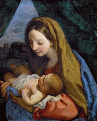 Virgen y Niño por Carlo Maratta, c. 1660 de Carlo Maratta or Maratti