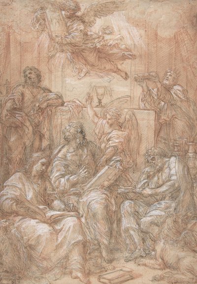 Alegoría de las Dispensaciones Vieja y Nueva, 1700-1708 de Carlo Maratti