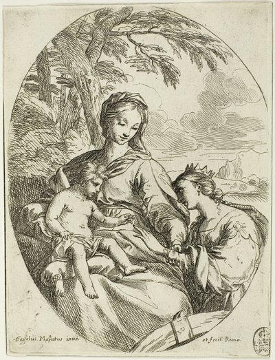 El matrimonio místico de Santa Catalina de Carlo Maratti