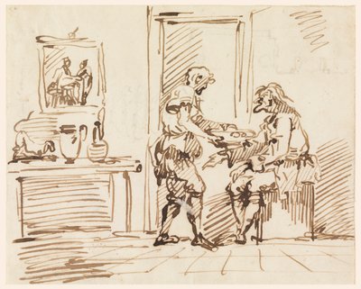 Una escena de género de Carlo Marchionni