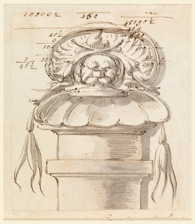 Ornamento arquitectónico de Carlo Marchionni