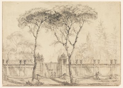 En la puerta de una villa de Carlo Marchionni
