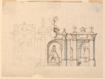Columnata con fuente de Carlo Marchionni