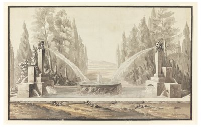 Diseño para una fuente en un parque de Carlo Marchionni