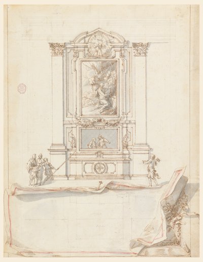 Diseño para un altar de Carlo Marchionni