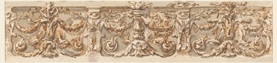 Dibujo, Diseño para un friso, hacia 1770 de Carlo Marchionni