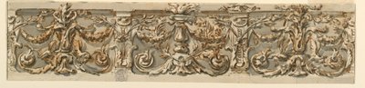Dibujo, Diseño para un friso, hacia 1770 de Carlo Marchionni