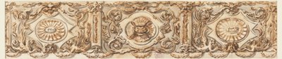 Dibujo, Diseño para un friso, hacia 1770 de Carlo Marchionni