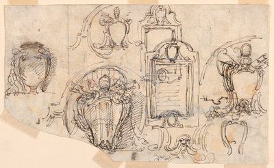 Dibujo, Bocetos, 1740-58 de Carlo Marchionni