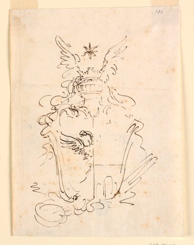 Boceto para escudo de armas de Carlo Marchionni