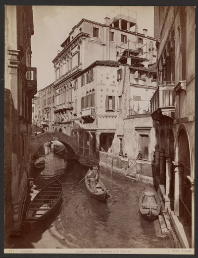 Canal y palacio Widmann en San Canciano de Carlo Naya