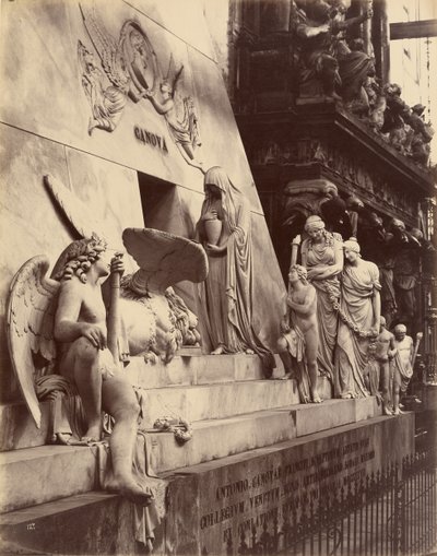 Monumento a Canova, iglesia de los Frari, Venecia de Carlo Naya