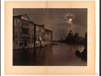 [Vista nocturna del Gran Canal, Venecia] de Carlo Naya