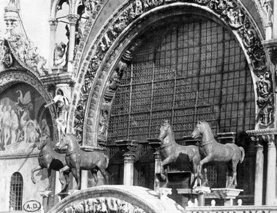 Los caballos de la Basílica de San Marcos en Venecia - fotografía de C. Naya de Carlo Naya