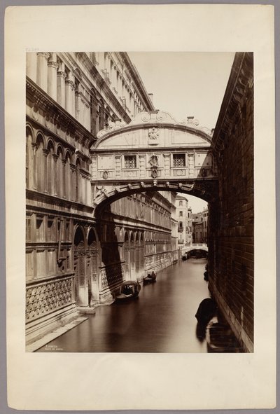 Venecia: el Puente de los Suspiros de Carlo Naya