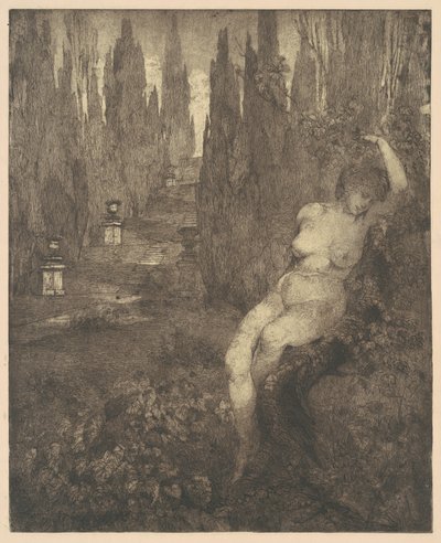 Mujer desnuda dormida en el parque de Carlo Paolo Agazzi