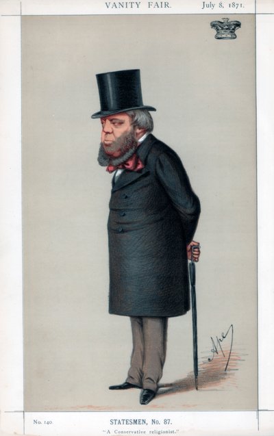 Un religioso conservador, 1871 de Carlo Pellegrini