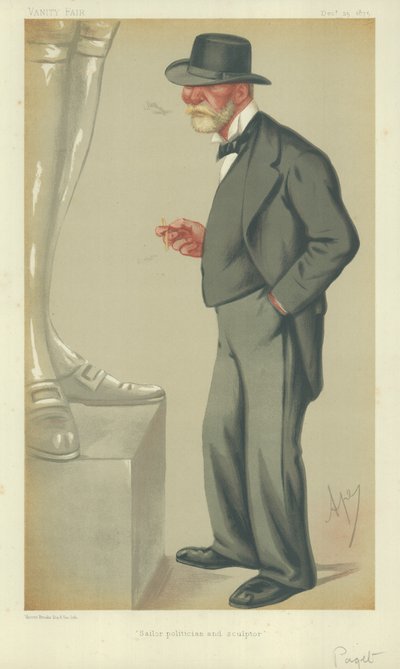 Almirante El Honorable Lord Clarence Paget de Carlo Pellegrini